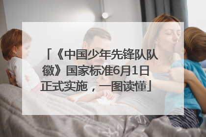 《中国少年先锋队队徽》国家标准6月1日正式实施，一图读懂