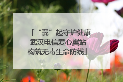 “翼”起守护健康 武汉电信爱心翼站构筑无毒生命防线