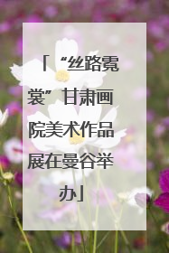 “丝路霓裳”甘肃画院美术作品展在曼谷举办