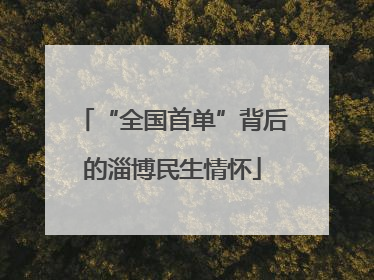 “全国首单”背后的淄博民生情怀