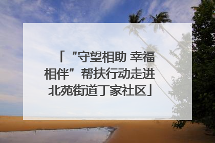 “守望相助 幸福相伴”帮扶行动走进北苑街道丁家社区