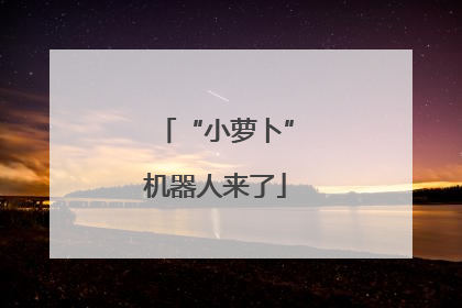 “小萝卜”机器人来了