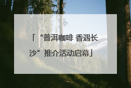“普洱咖啡 香遇长沙”推介活动启幕