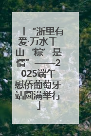 “浙里有爱·万水千山‘粽’是情”——2025端午慰侨葡萄牙站圆满举行