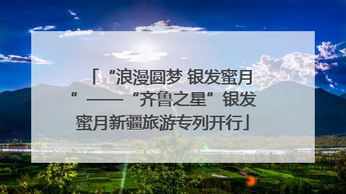 “浪漫圆梦 银发蜜月”——“齐鲁之星”银发蜜月新疆旅游专列开行