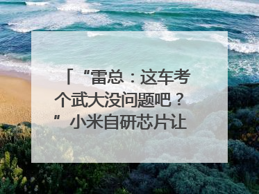 “雷总：这车考个武大没问题吧？”小米自研芯片让YU7会学习｜汽车科技