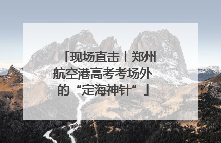 现场直击丨郑州航空港高考考场外的“定海神针”