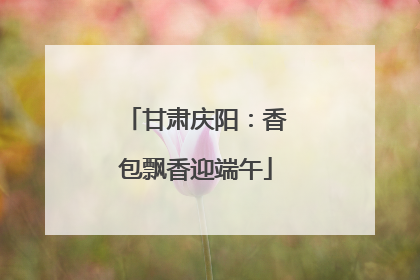 甘肃庆阳：香包飘香迎端午
