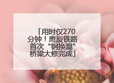 用时仅270分钟！鹰厦铁路首次“钢换混”桥梁大修完成