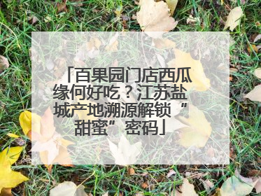 百果园门店西瓜缘何好吃？江苏盐城产地溯源解锁“甜蜜”密码