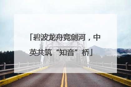 碧波龙舟竞剑河，中英共筑“知音”桥