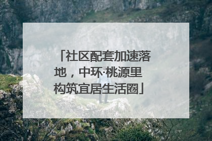 社区配套加速落地，中环·桃源里构筑宜居生活圈