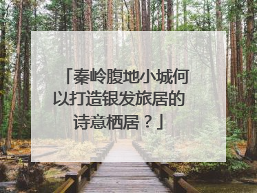 秦岭腹地小城何以打造银发旅居的诗意栖居？