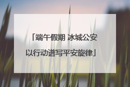 端午假期 冰城公安以行动谱写平安旋律