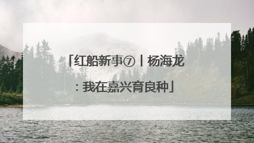 红船新事⑦丨杨海龙：我在嘉兴育良种