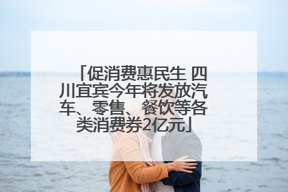 促消费惠民生 四川宜宾今年将发放汽车、零售、餐饮等各类消费券2亿元
