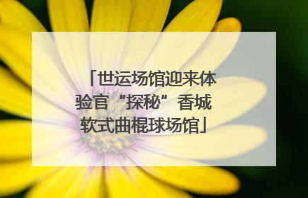 世运场馆迎来体验官“探秘”香城软式曲棍球场馆