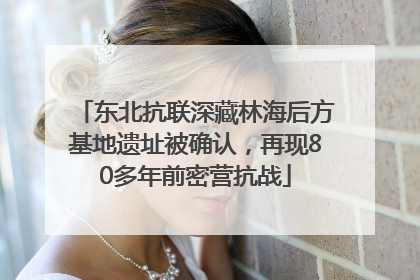 东北抗联深藏林海后方基地遗址被确认，再现80多年前密营抗战