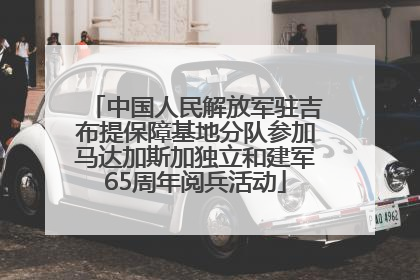 中国人民解放军驻吉布提保障基地分队参加马达加斯加独立和建军65周年阅兵活动