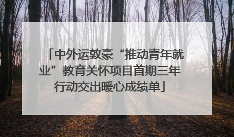 中外运敦豪“推动青年就业”教育关怀项目首期三年行动交出暖心成绩单