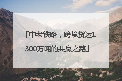 中老铁路，跨境货运1300万吨的共赢之路