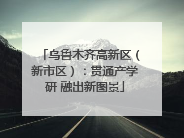 乌鲁木齐高新区（新市区）：贯通产学研 融出新图景