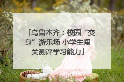 乌鲁木齐：校园“变身”游乐场 小学生闯关测评学习能力