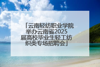 云南轻纺职业学院举办云南省2025届高校毕业生轻工纺织类专场招聘会