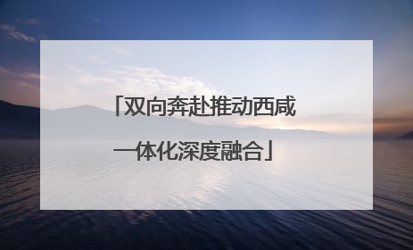 双向奔赴推动西咸一体化深度融合
