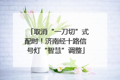 取消“一刀切”式配时！济南经十路信号灯“智慧”调整