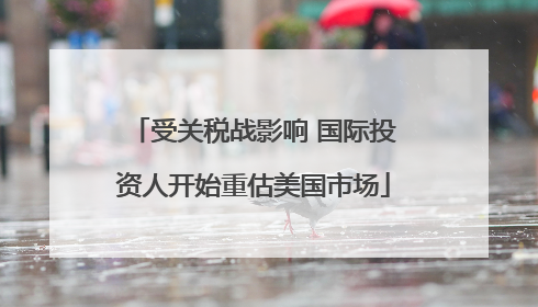 受关税战影响 国际投资人开始重估美国市场