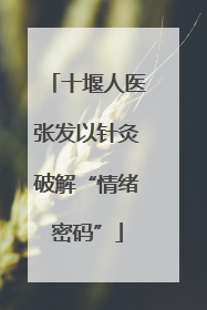 十堰人医张发以针灸破解“情绪密码”