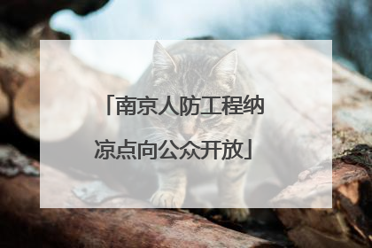 南京人防工程纳凉点向公众开放