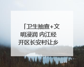 卫生抽查+文明浸润 内江经开区长安村让乡村“美颜”持久在线｜万千气象看四川
