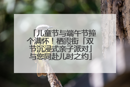 儿童节与端午节撞个满怀！栖霞街「双节沉浸式亲子派对」与您同赴儿时之约