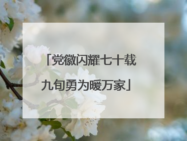 党徽闪耀七十载 九旬勇为暖万家