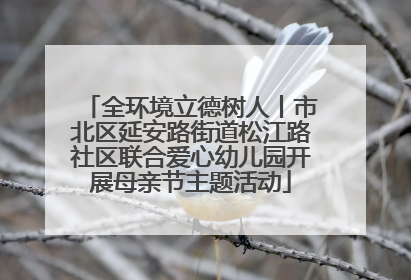 全环境立德树人丨市北区延安路街道松江路社区联合爱心幼儿园开展母亲节主题活动