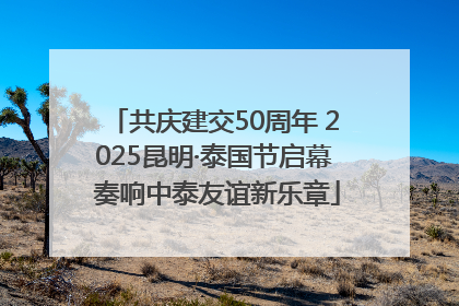 共庆建交50周年 2025昆明·泰国节启幕 奏响中泰友谊新乐章