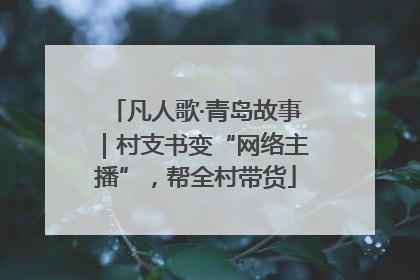 凡人歌·青岛故事｜村支书变“网络主播”，帮全村带货