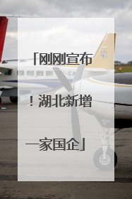 刚刚宣布！湖北新增一家国企