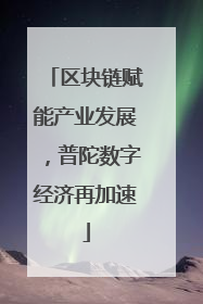 区块链赋能产业发展，普陀数字经济再加速
