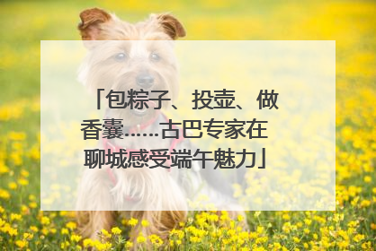 包粽子、投壶、做香囊……古巴专家在聊城感受端午魅力
