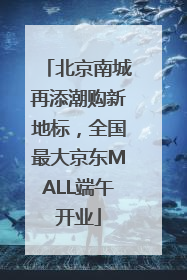 北京南城再添潮购新地标，全国最大京东MALL端午开业