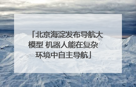 北京海淀发布导航大模型 机器人能在复杂环境中自主导航