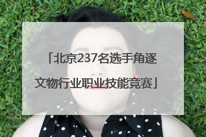 北京237名选手角逐文物行业职业技能竞赛