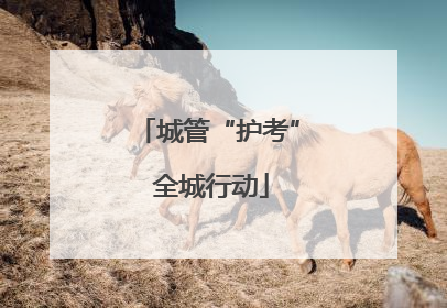 城管“护考” 全城行动