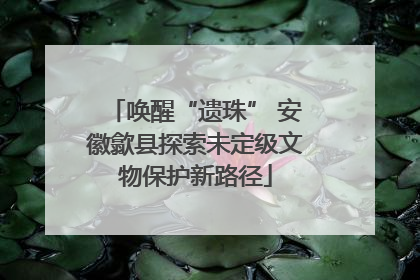 唤醒“遗珠” 安徽歙县探索未定级文物保护新路径