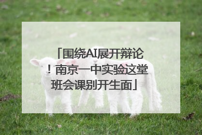 围绕AI展开辩论！南京一中实验这堂班会课别开生面