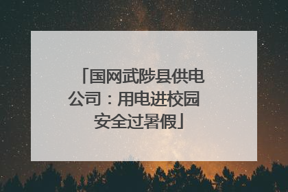国网武陟县供电公司：用电进校园  安全过暑假