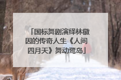 国标舞剧演绎林徽因的传奇人生《人间四月天》舞动鹭岛